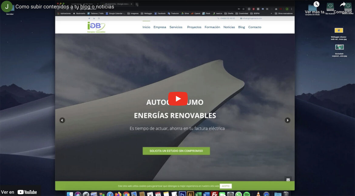 Como subir contenido a un post